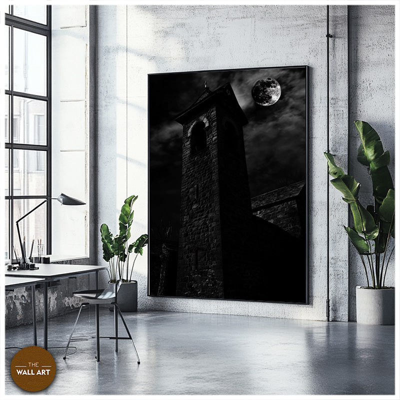 CHURCH IN MOON NIGHT I