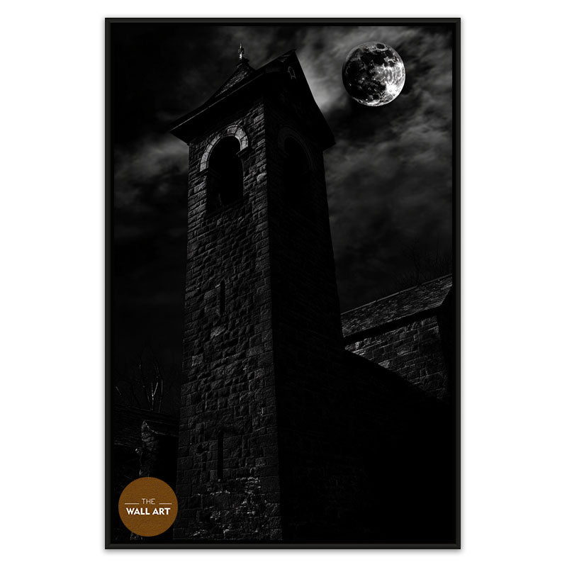 CHURCH IN MOON NIGHT I