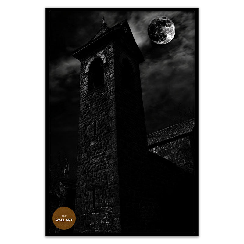 CHURCH IN MOON NIGHT I