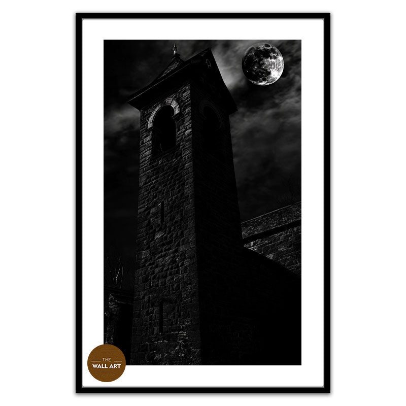 CHURCH IN MOON NIGHT I