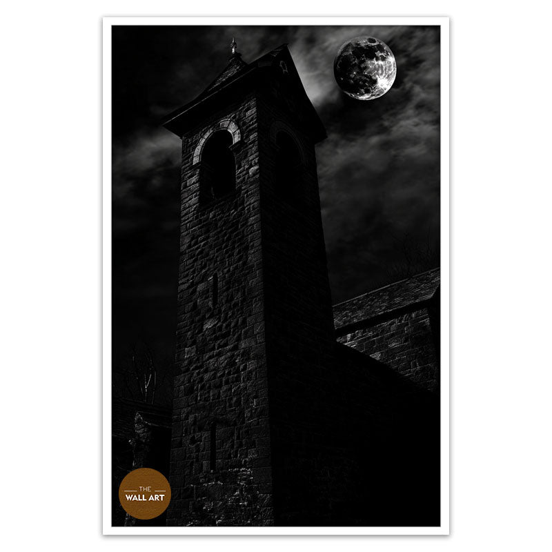 CHURCH IN MOON NIGHT I