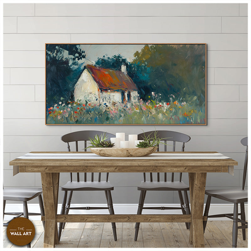 COTTAGE IN FLOWER MEADOW I
