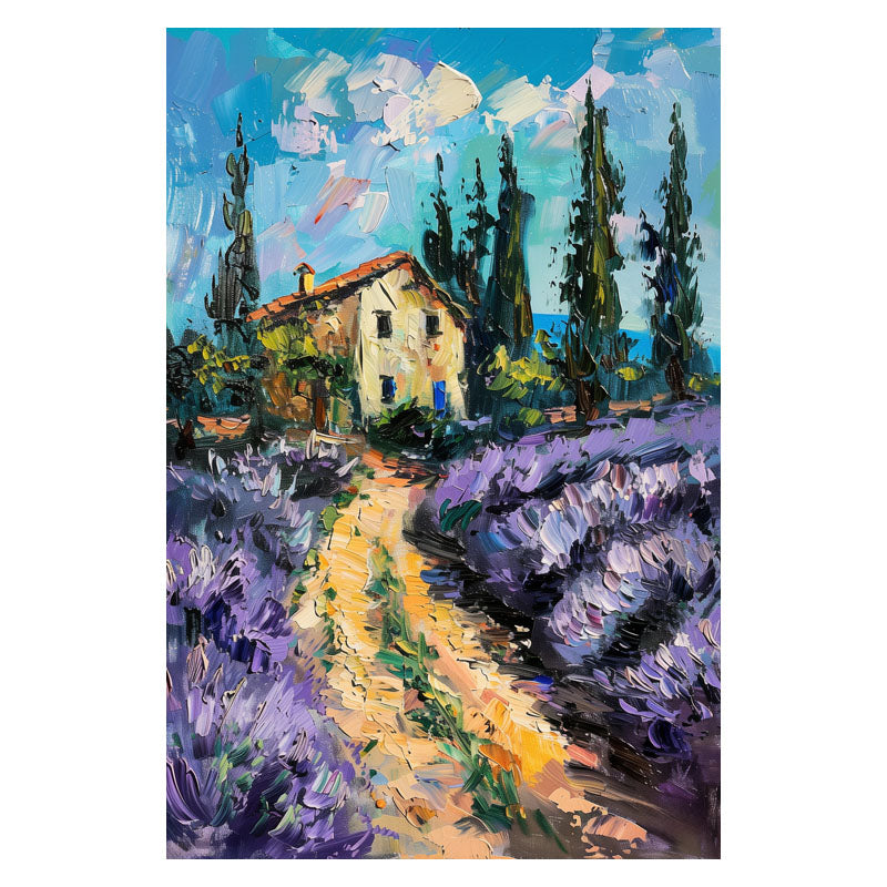 COTTAGE IN LAVENDER MEADOW I