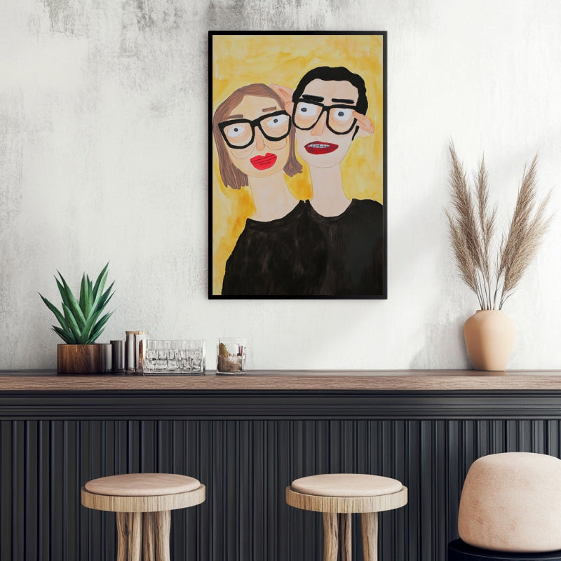 COUPLE IN GLASSES