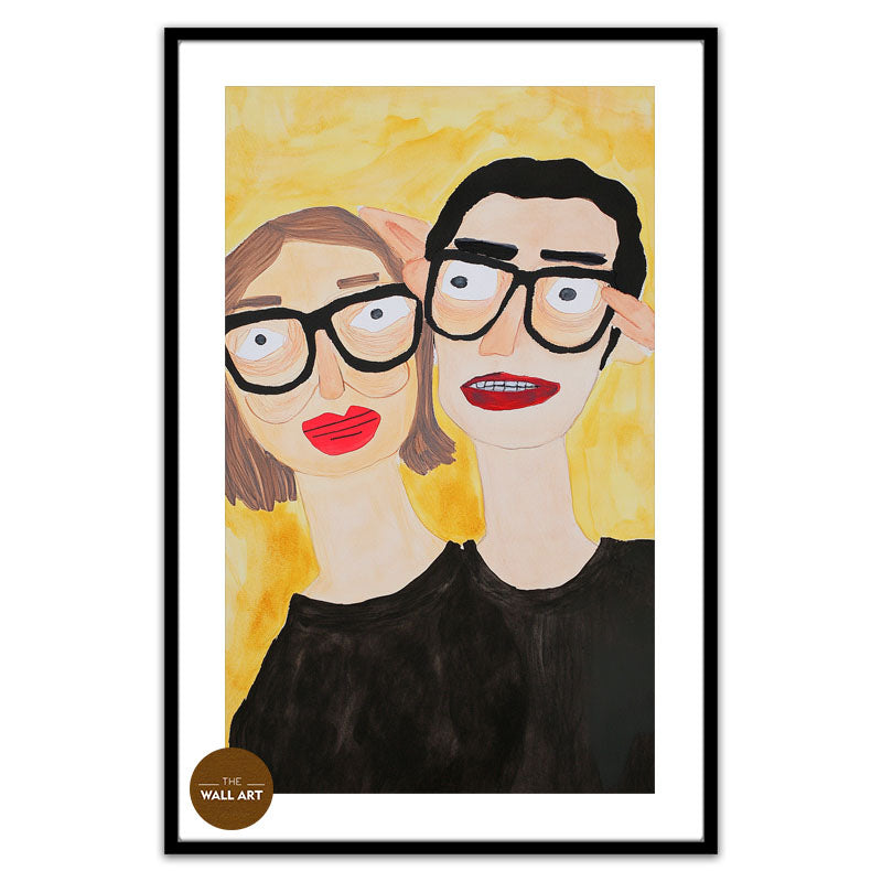 COUPLE IN GLASSES