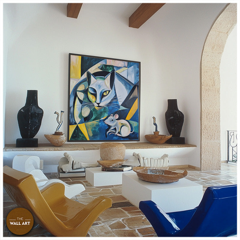 CUBISM OF CAT AND MOUSE I