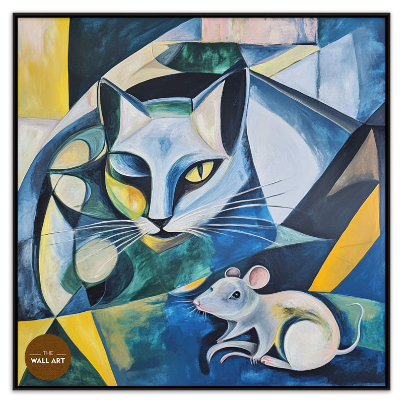 CUBISM OF CAT AND MOUSE I