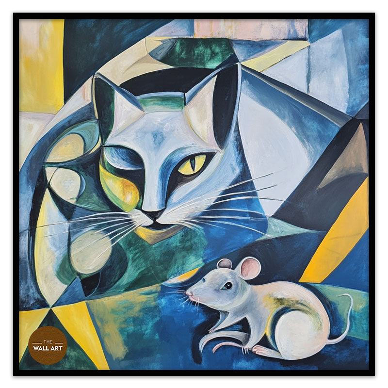 CUBISM OF CAT AND MOUSE I