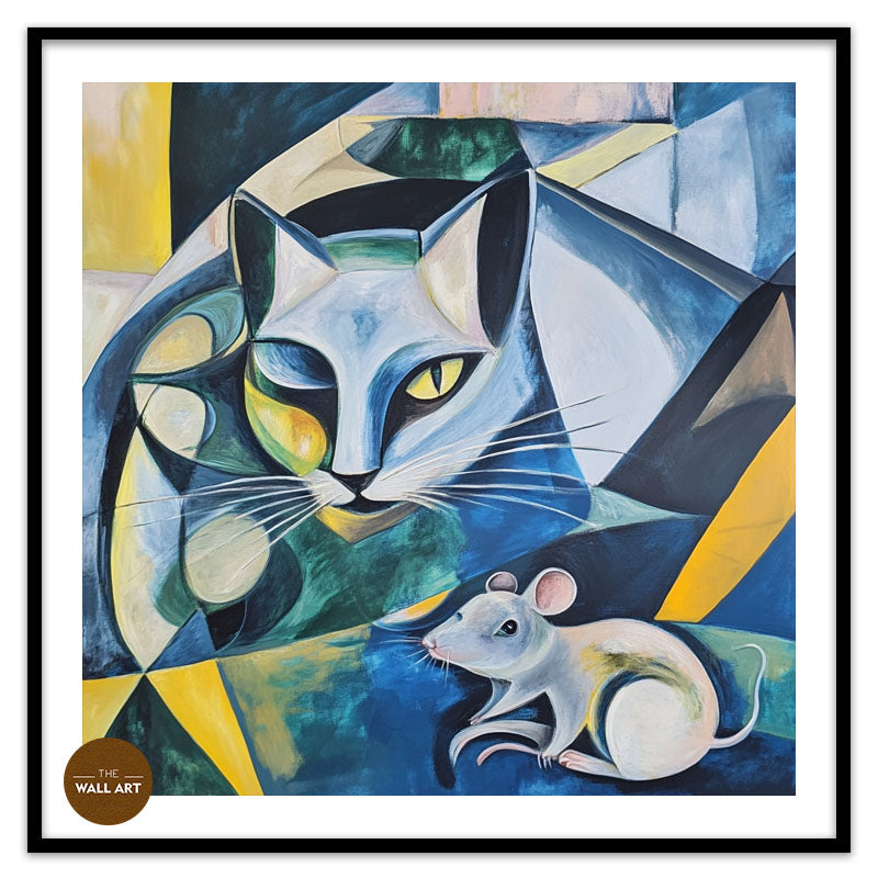 CUBISM OF CAT AND MOUSE I