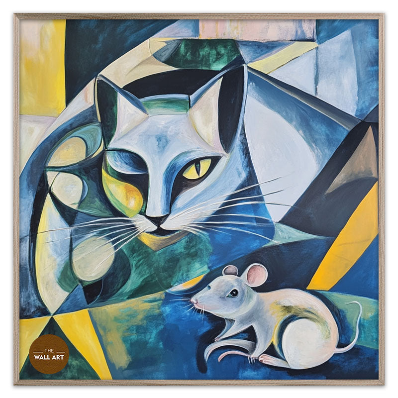 CUBISM OF CAT AND MOUSE I