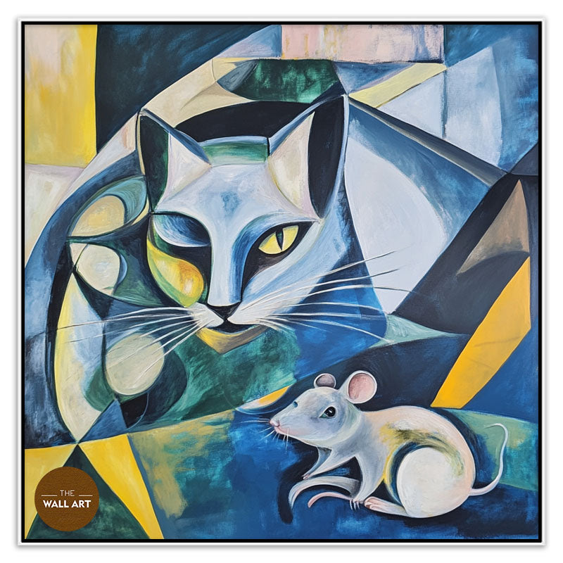 CUBISM OF CAT AND MOUSE I