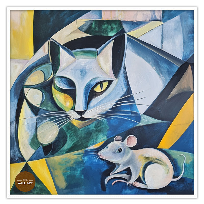 CUBISM OF CAT AND MOUSE I