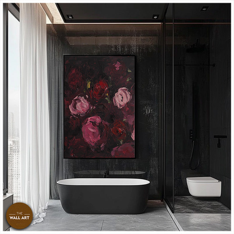 DARK PINK FLOWER SPLASH