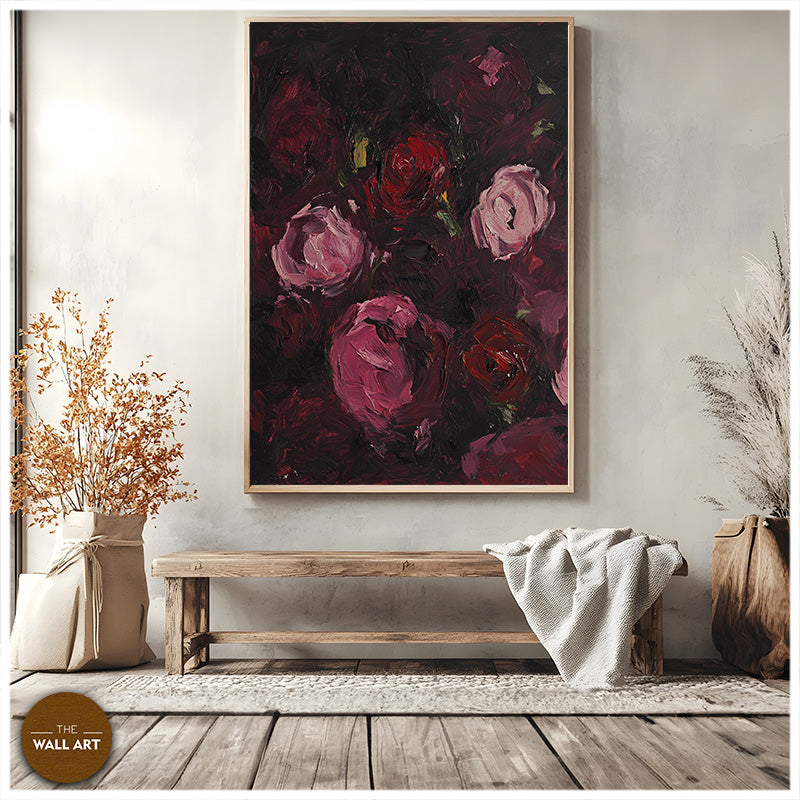 DARK PINK FLOWER SPLASH