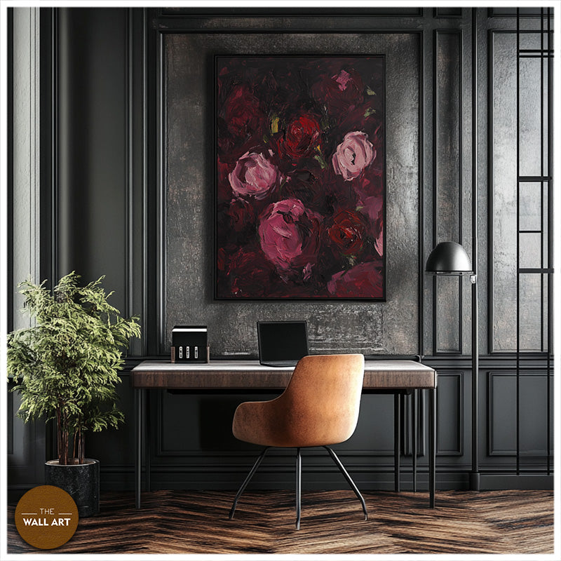 DARK PINK FLOWER SPLASH