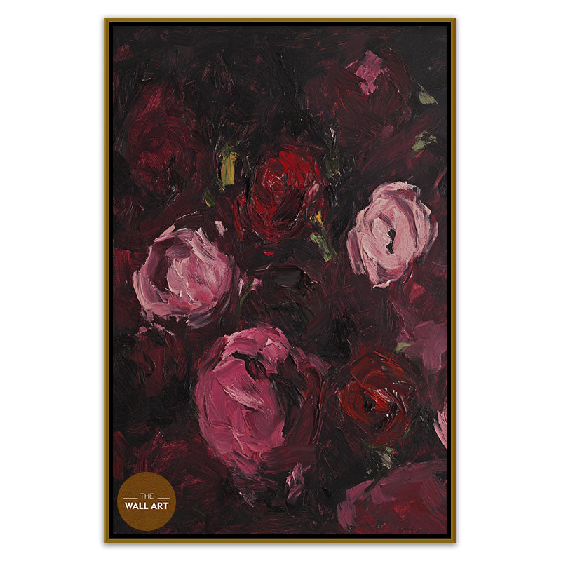 DARK PINK FLOWER SPLASH
