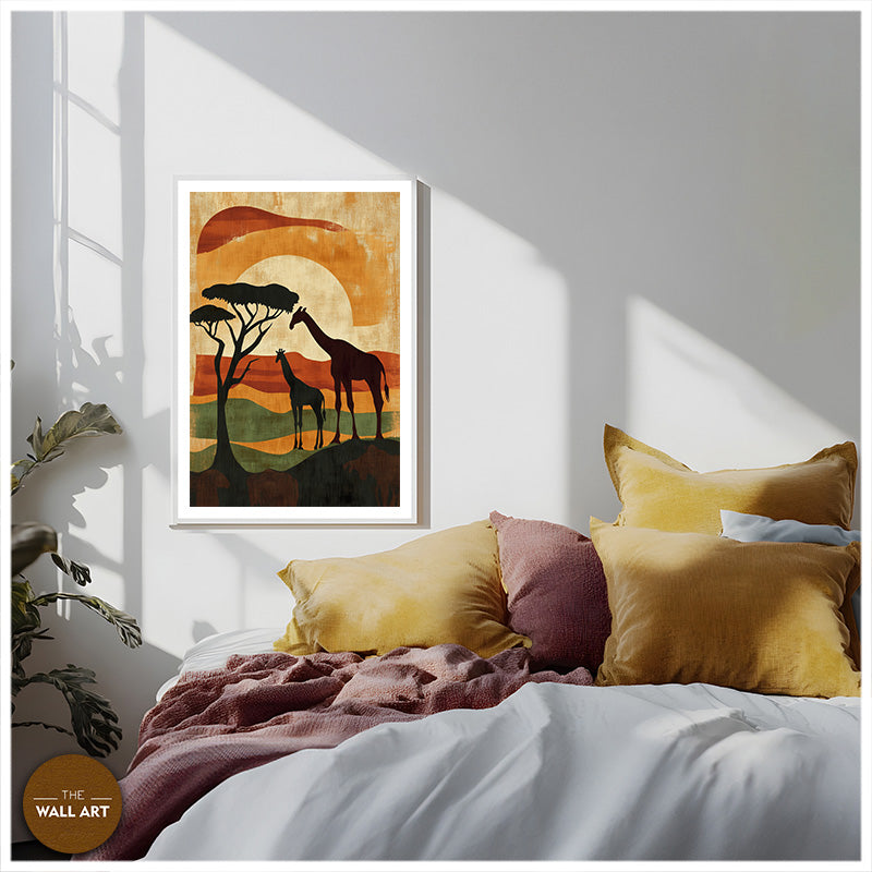 GIRAFFE IN SUNSET III