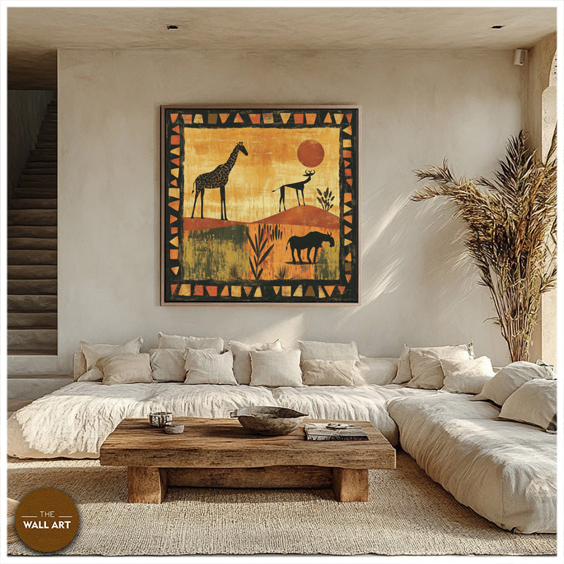 GIRAFFE IN SUNSET II