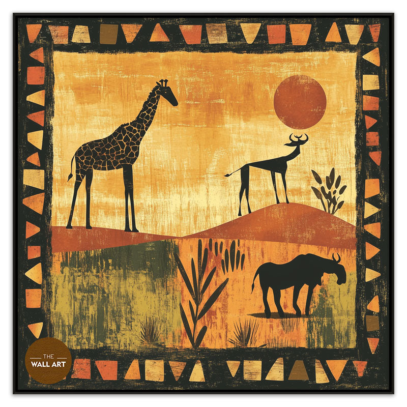 GIRAFFE IN SUNSET II