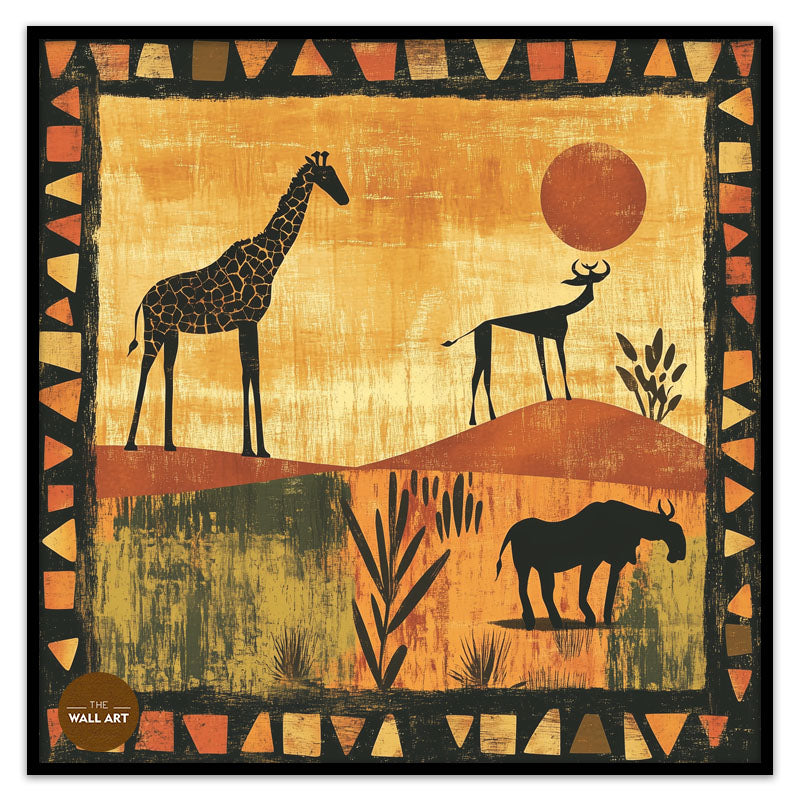 GIRAFFE IN SUNSET II