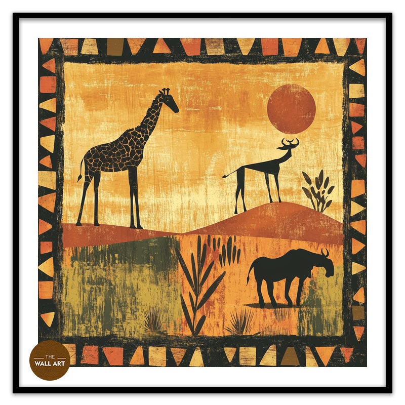 GIRAFFE IN SUNSET II
