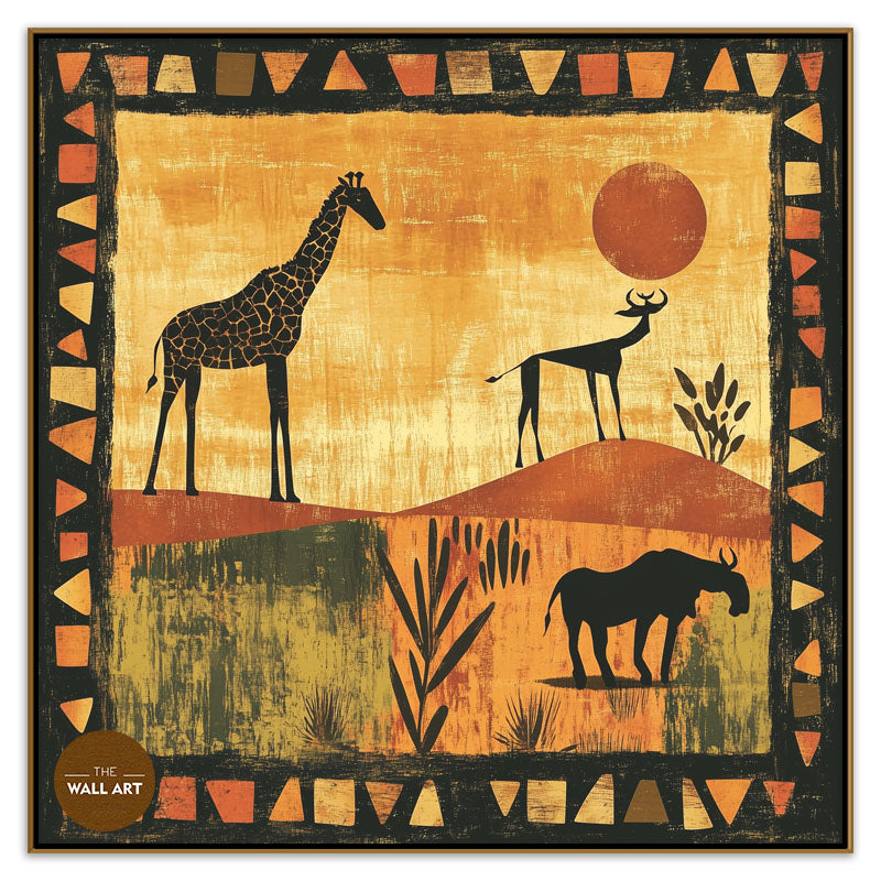 GIRAFFE IN SUNSET II