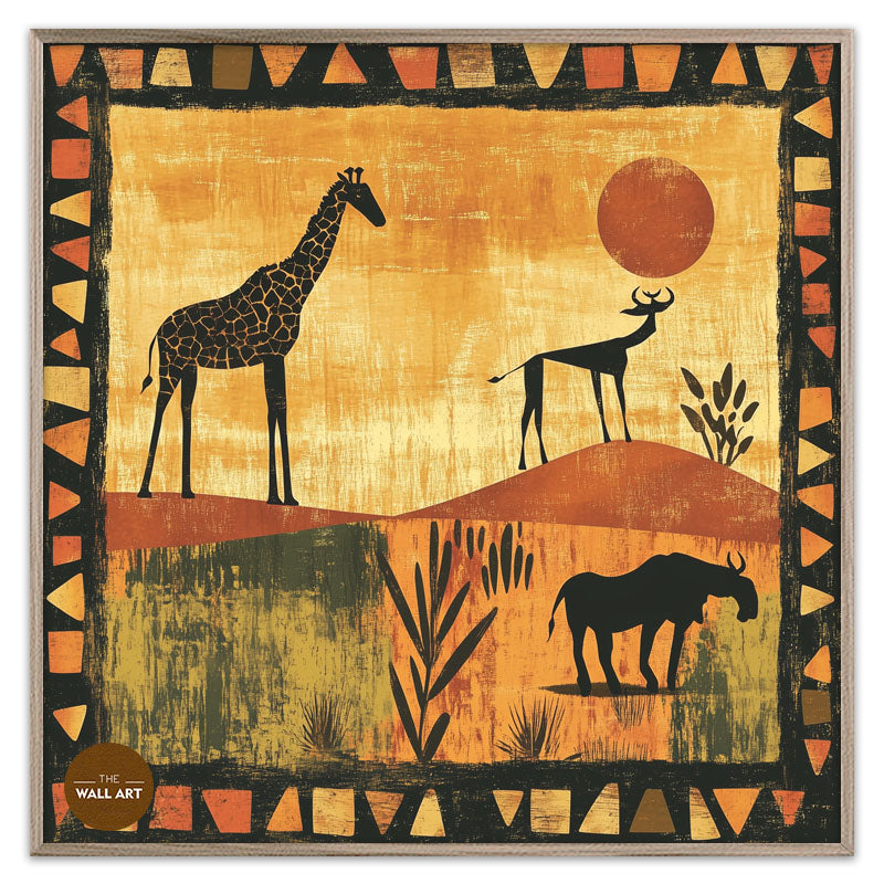 GIRAFFE IN SUNSET II