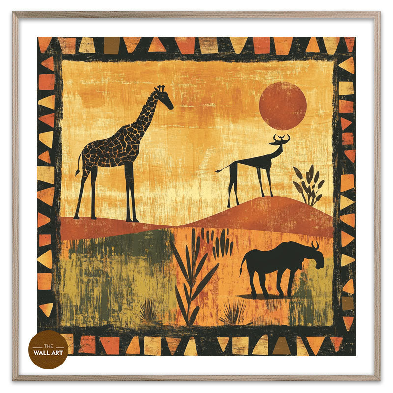 GIRAFFE IN SUNSET II