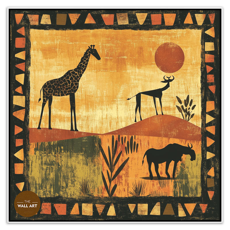GIRAFFE IN SUNSET II