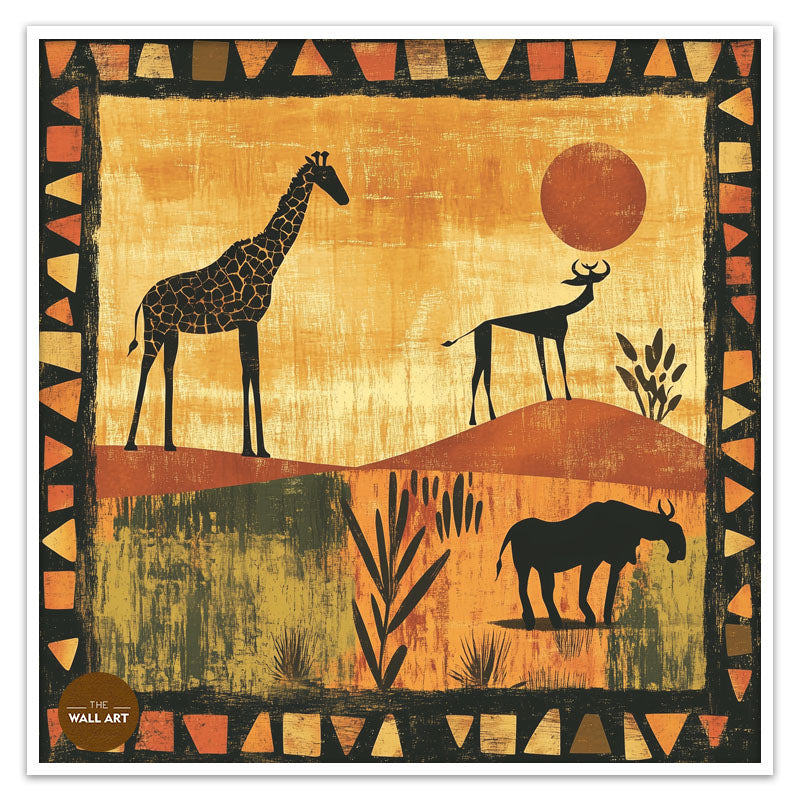 GIRAFFE IN SUNSET II