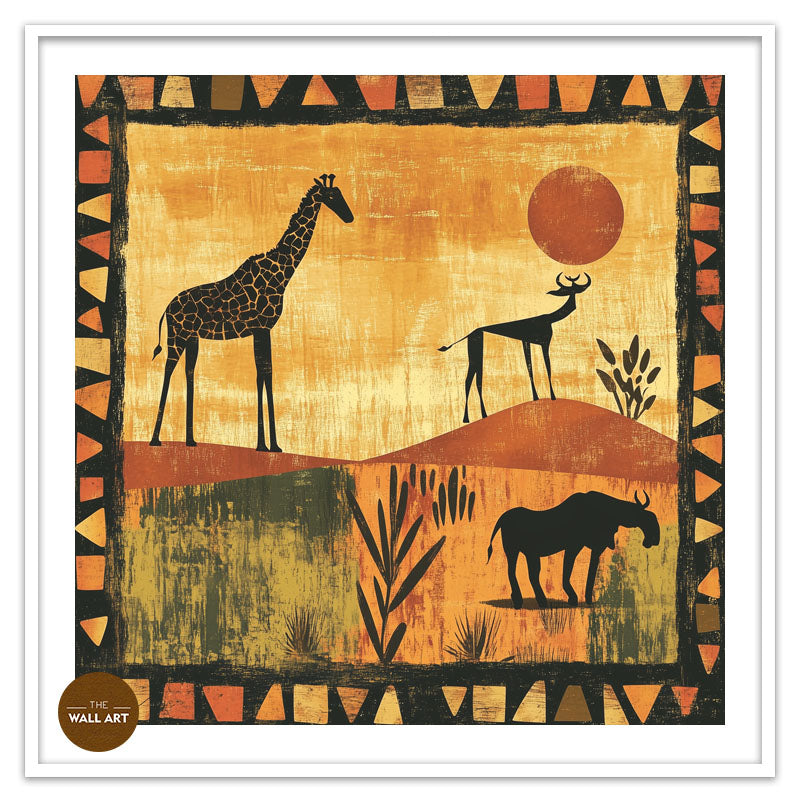 GIRAFFE IN SUNSET II