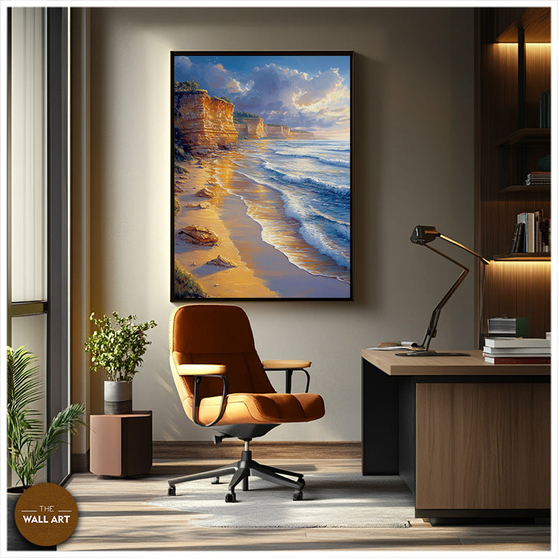GOLDEN REFLECTED CLIFF