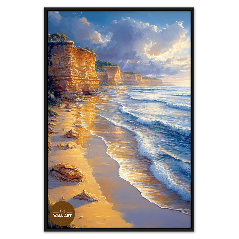 GOLDEN REFLECTED CLIFF
