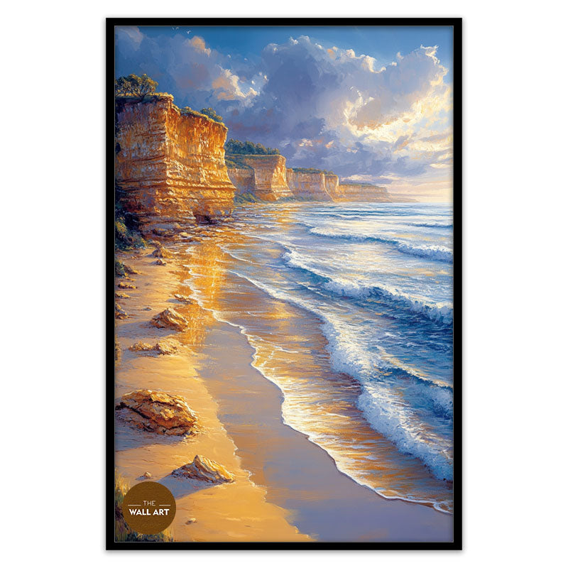 GOLDEN REFLECTED CLIFF