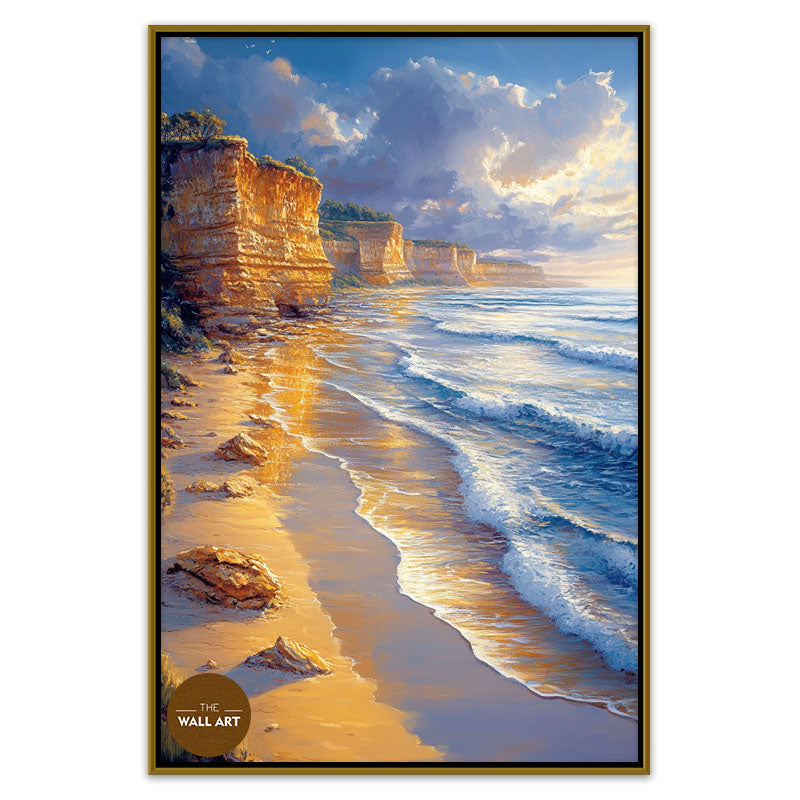 GOLDEN REFLECTED CLIFF