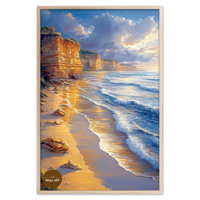GOLDEN REFLECTED CLIFF