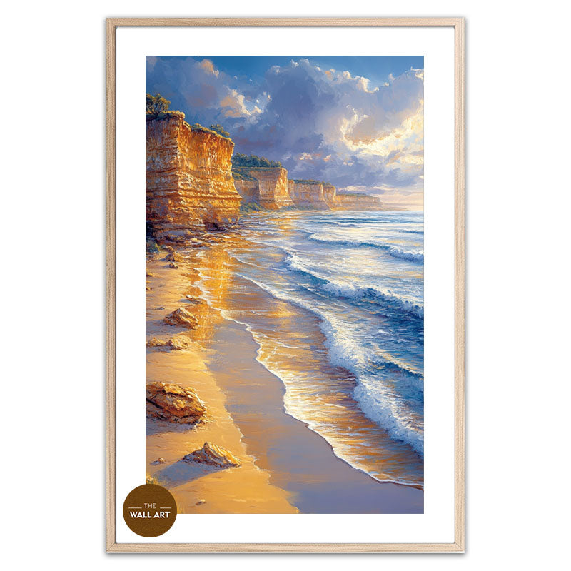 GOLDEN REFLECTED CLIFF
