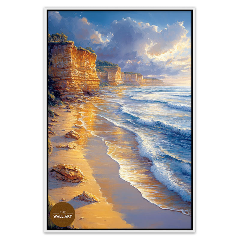 GOLDEN REFLECTED CLIFF