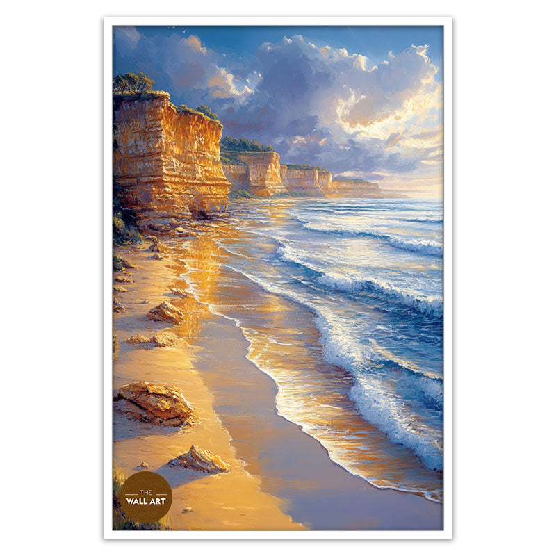 GOLDEN REFLECTED CLIFF