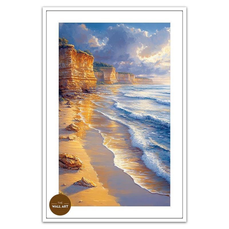 GOLDEN REFLECTED CLIFF