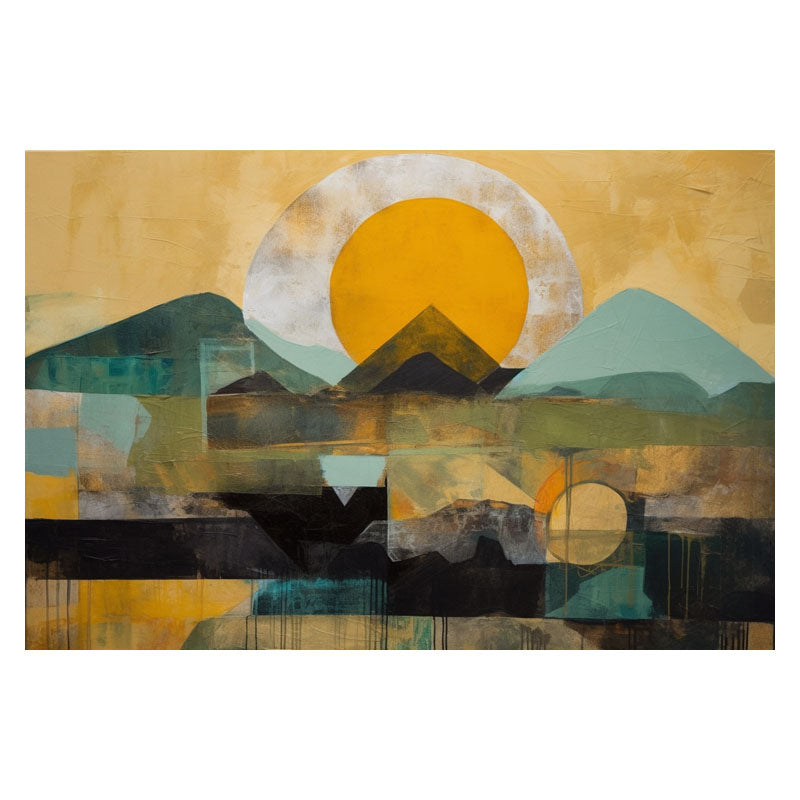 GOLDEN SUN ON HILL