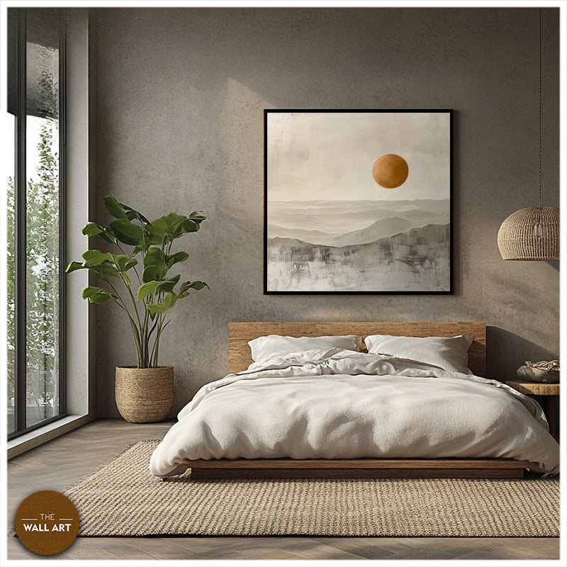 GOLDEN SUN ON MOUNTAIN WAVES