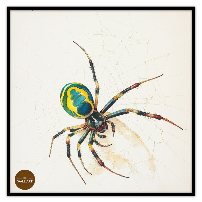 GREEN AND YELLOW SPIDER