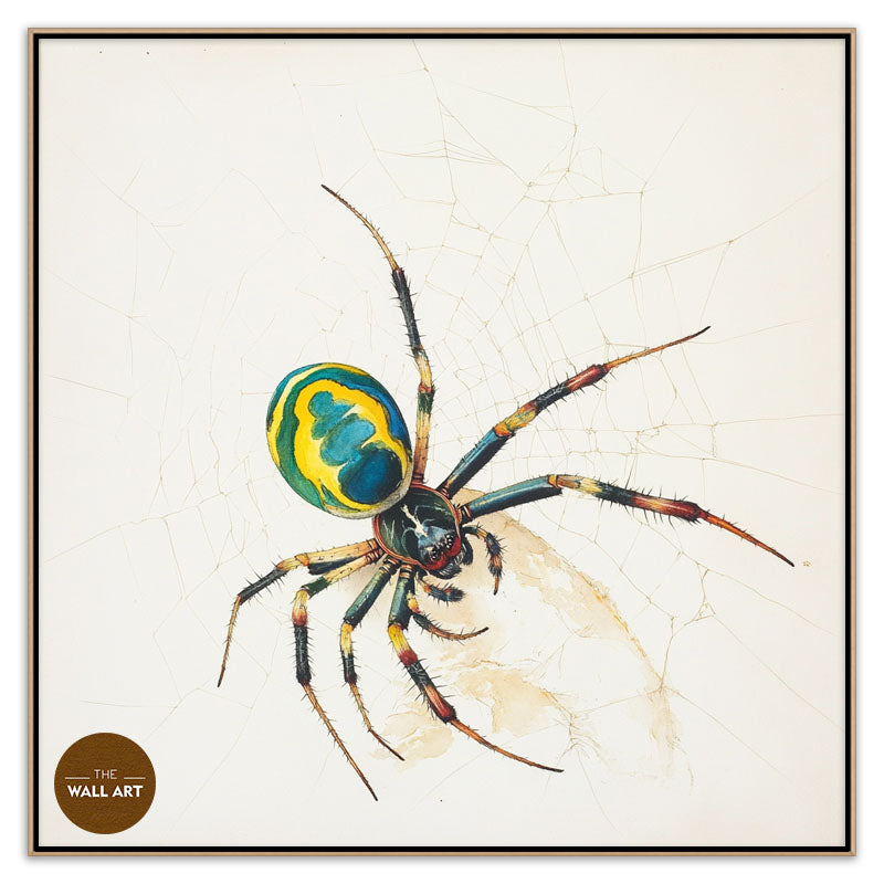 GREEN AND YELLOW SPIDER