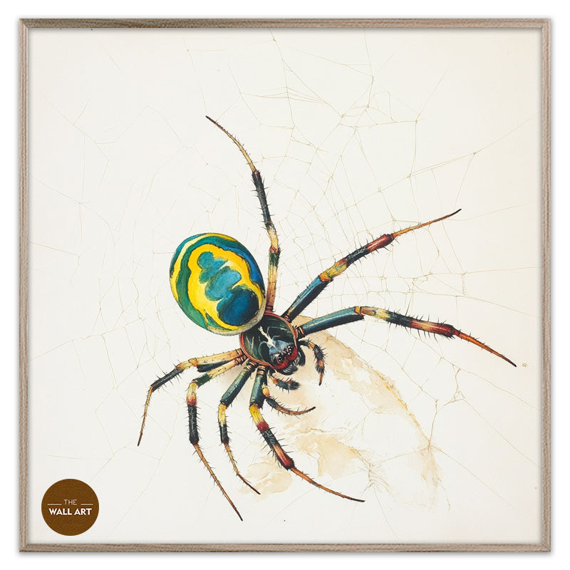 GREEN AND YELLOW SPIDER