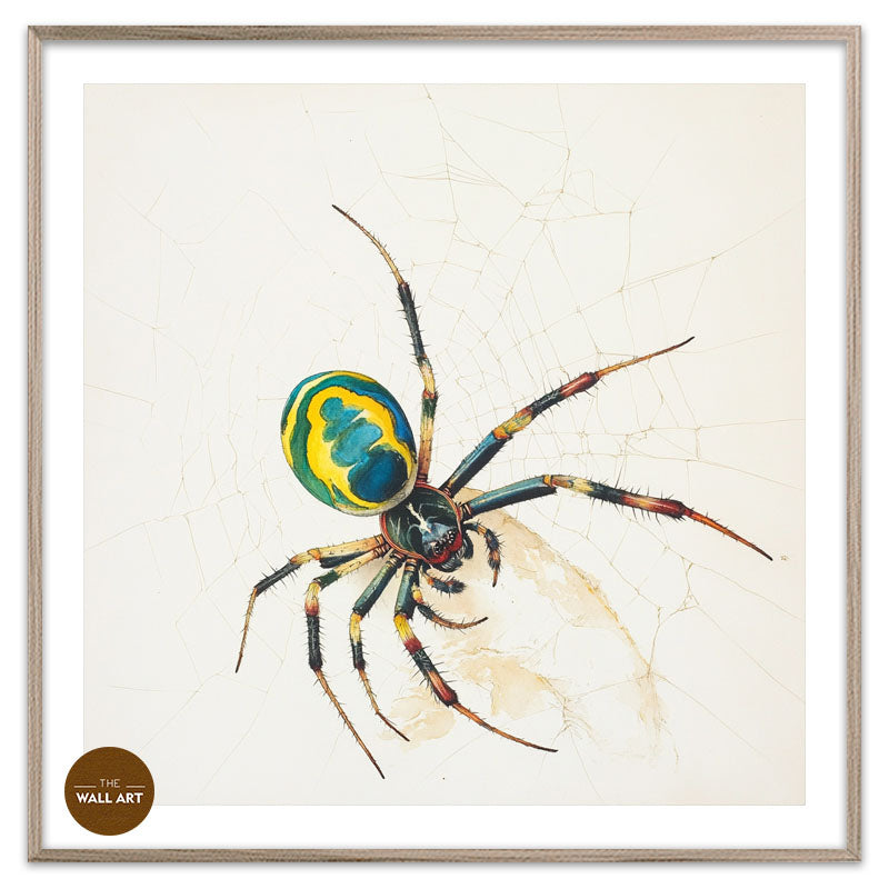 GREEN AND YELLOW SPIDER