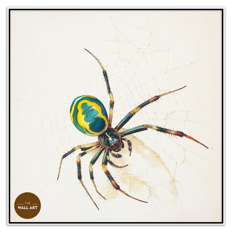 GREEN AND YELLOW SPIDER