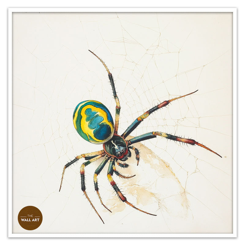 GREEN AND YELLOW SPIDER