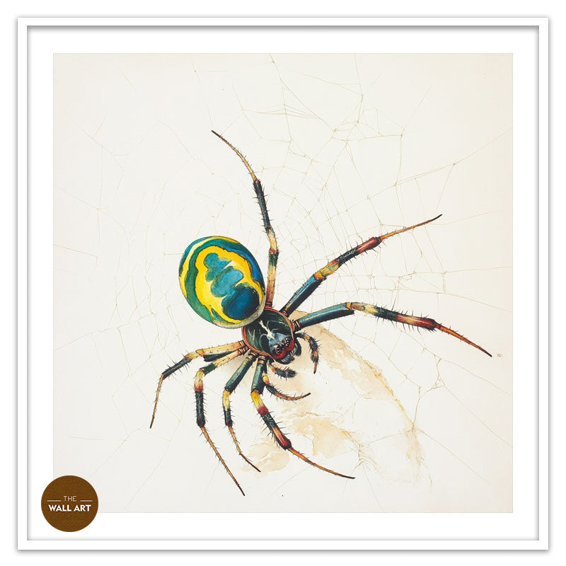GREEN AND YELLOW SPIDER