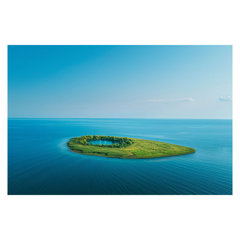 GREEN ISLAND ON BLUE SEA I